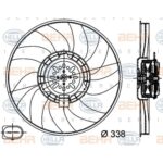 พัดลมไฟฟ้า AUDI Q5 (200W) ขนาด 350 mm. / Valeo 8K0959455F