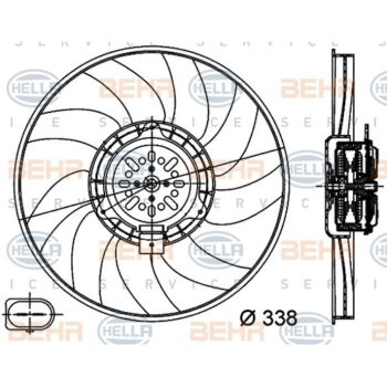 พัดลมไฟฟ้า AUDI Q5 (200W) ขนาด 350 mm. / Valeo 8K0959455F