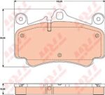 ผ้าดิสเบรคหน้า PORSCHE CARRERA 4S ปี04-07 / Front Brake Pads,